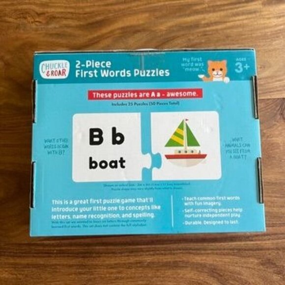 Chuckle & Roar 2-Piece First Words Learning Puzzles - Picture 5 of 11